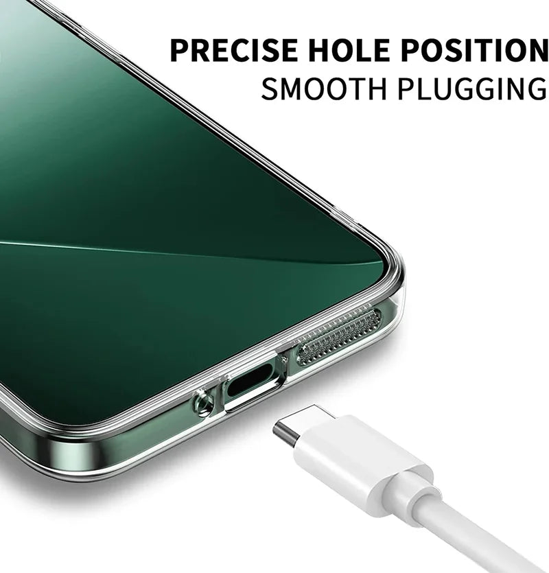 Transparent Silicone Soft TPU Case For Xiaomi 14 14T Pro Ultra Shockproof Full Lens Protection Ultra Thin Back Cover Xiaomi 14T