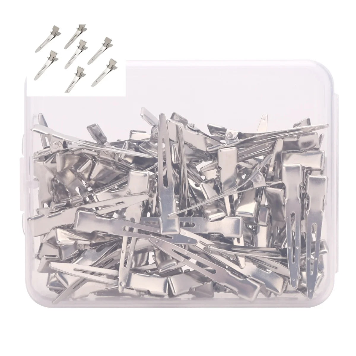 12/35/50/70/80Pcs Positioning Metal Hair Clips Hairpins for Women Styling Tools Barber Hair Cut Clamps DIY Curls for Salon
