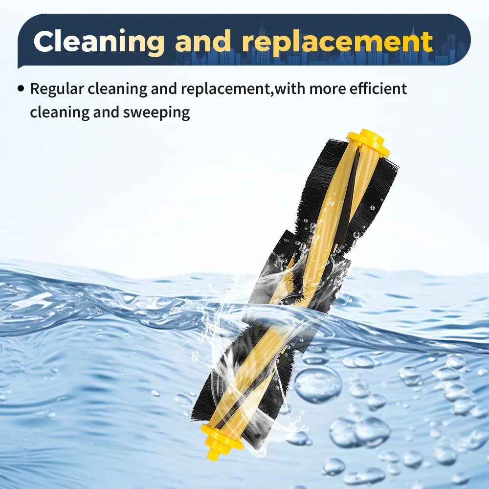 Main Roller Brush For Ecovacs OZMO 920 950 T5 T8 T8 Max T8 AIVI T9 N7 N8 Pro Yeedi 2 Hybrid Robot Vacuum Cleaner Spare Parts