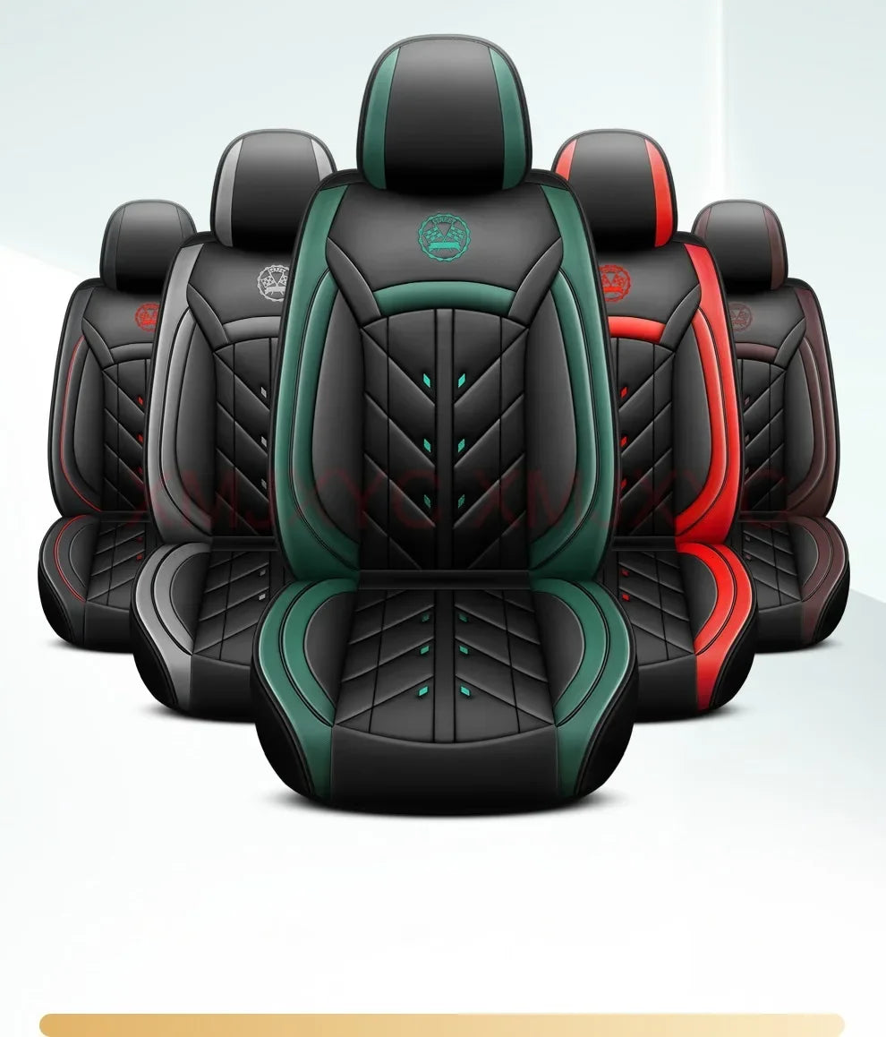 Universal Style Full Coverage Car Seat Cover for Ford Focus Mk4 Audi A6 4F W211 Skoda Kodiaq Clio 4 Car Accessories Pu Leather