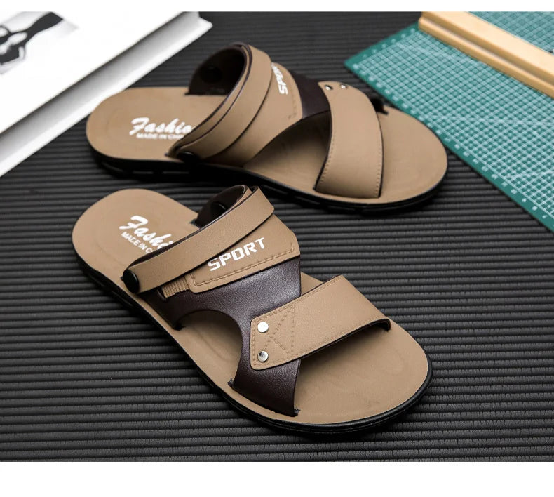 Trend Men's Sandals Casual Beach Shoes Male Classic Summer Sandals Men Slippers Slip On Sandals For Men Slippers