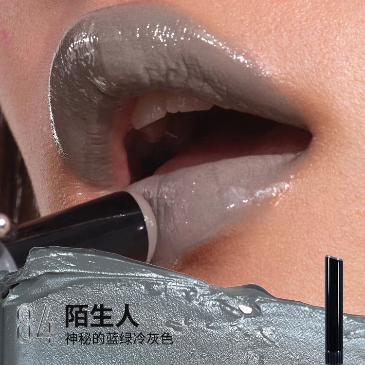 Kaleidos Lip Gloss Mirror Matte Glitter Gothic Lip Glaze Moist Shimmer Nude Punk Dark Lipstick High Colors Lasting Lip Makeup