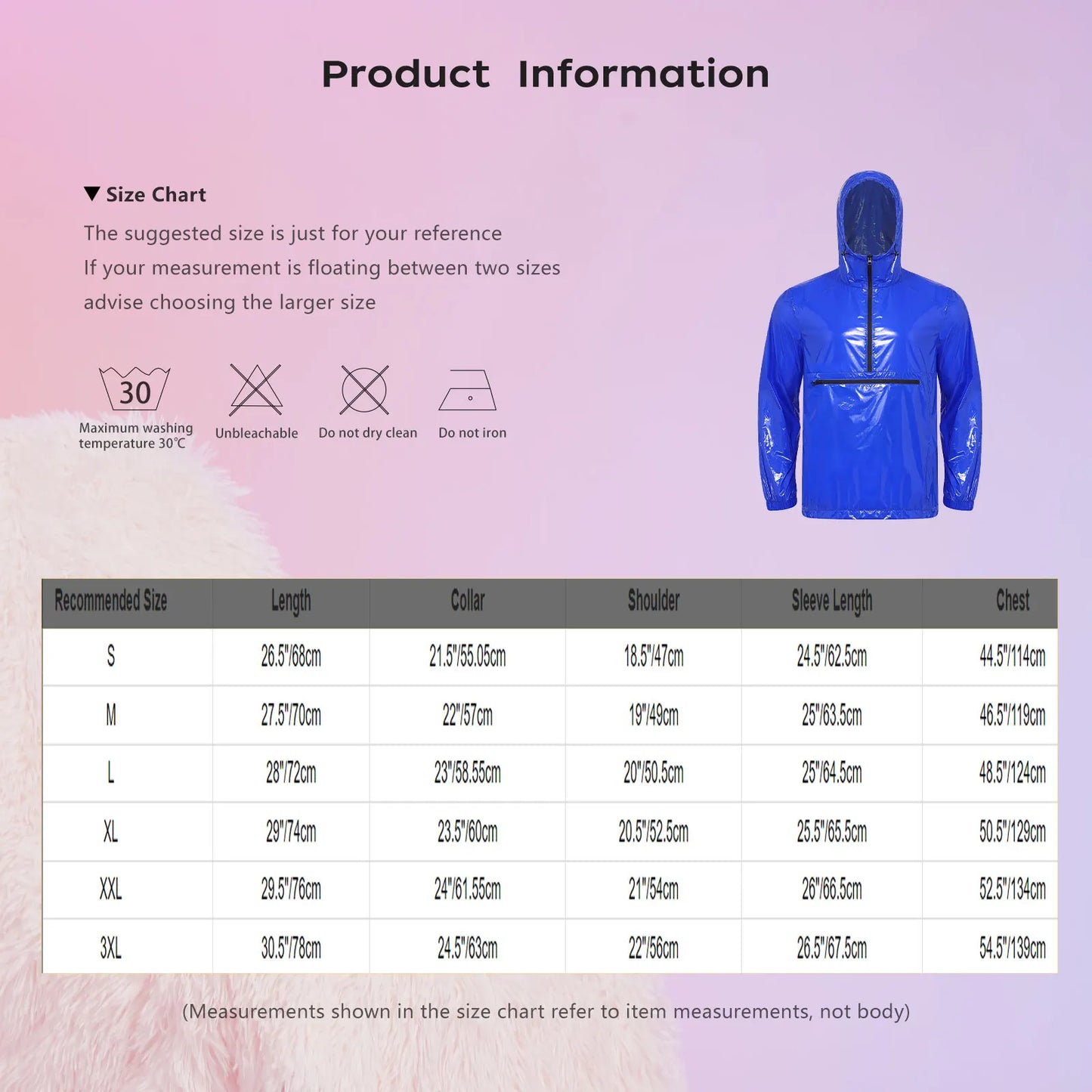 Men Waterproof Hooded Trench Jacket Long Sleeve Hood Outerwear Windbreaker Raincoat fo Hiking Fishing Biking Thermal Windbreaker