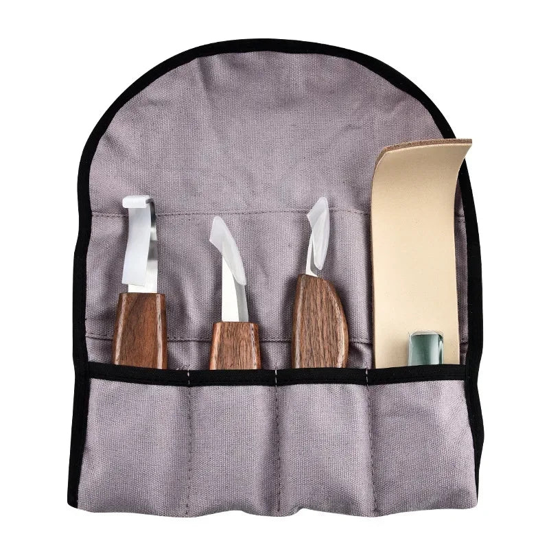 1 Set Wood Carving Tools Chisel Woodworking Cutter Hand Tool Set Wood Carving Knife DIY Peeling Woodcarving Gloves