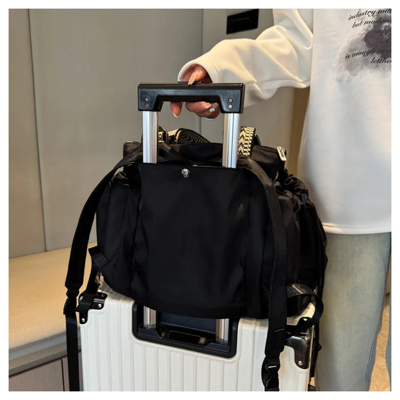 Baby Diaper Bag Multi-pocket Travel Duffel Bags Foldable Gym Bag Women Hand Luggage Airport Bags Mom Stroller Maternity Totes