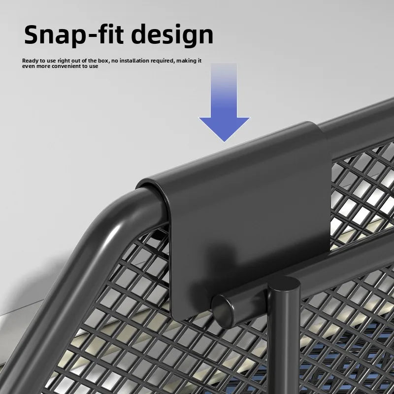 4 Trays Paper Organizer Letter Tray with Handle-Mesh Desk File Organizer, Paper Sorter Desk Organizer for Office, Home or School