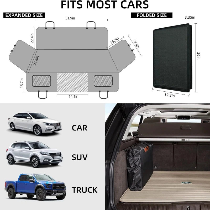 Dog Seat Cover Car Seat Cover For Pets,Waterproof Pet Seat Cover Hammock Scratch Proof Nonslip Durable Soft Pet Back Seat Covers
