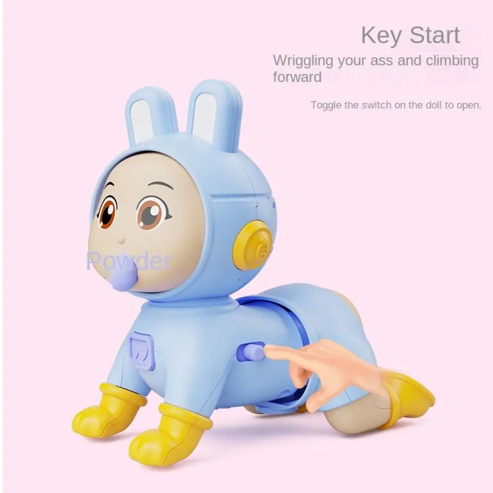 Learning Standing Climbing Electric Crawling Doll Walk With Music Crawling Baby Toys Cute Fun Baby Crawling Doll 0-3-year-old
