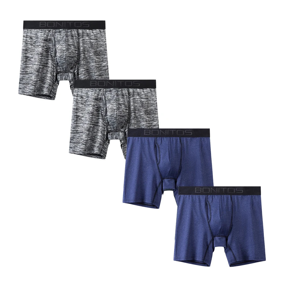 4pcs Front opening underpants men brand Boxers man sexy boxer shorts Men's panties gift underwear for mens calecon