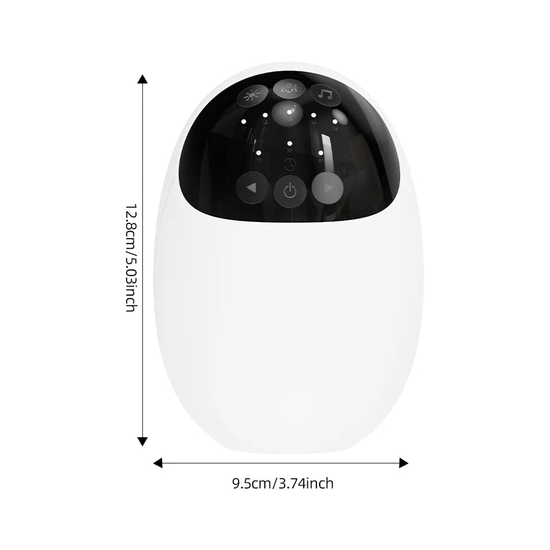 Baby Stroller Rocker Rechargeable 1800mAh Battery With White Noise Soothing Sounds LED Breathing Light 3 Timer Mode