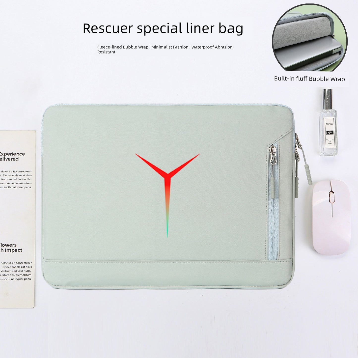 Suitable for Lenovo Saver Y9000p Laptop Liner Bag Y9000 Game Book R9000/Y7000 Waterproof 2025 Shockproof Fleece-lined Protective Case 15.6-Inch/16-Inch Computer Bag