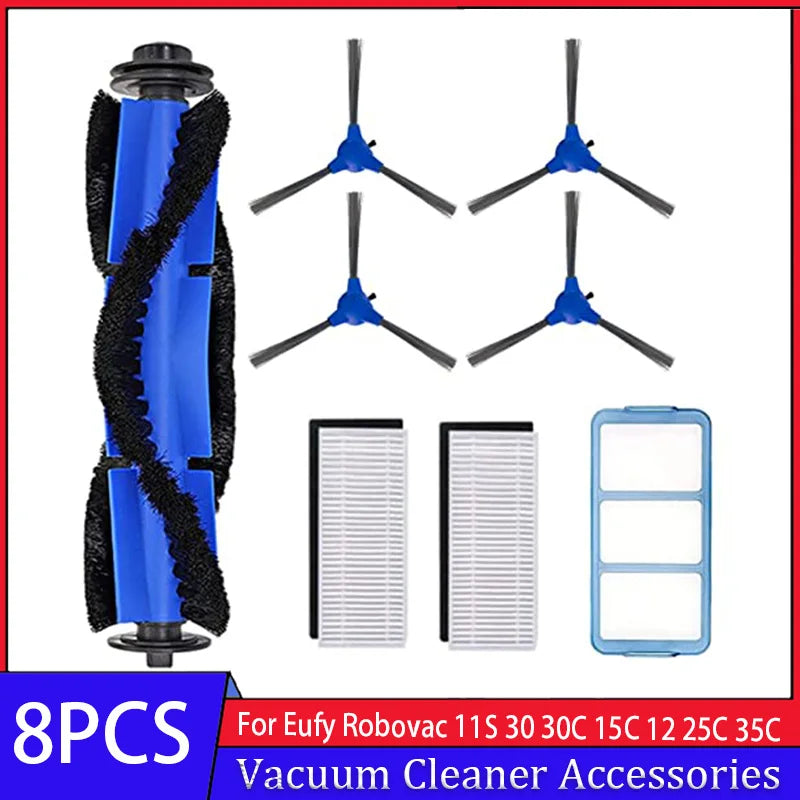 Replacement Parts Accessories for Eufy Robovac 11S 12 25C 15T 30C 35C 39C Side Sweep Main Roller Brush Filter Cover Shell Protec