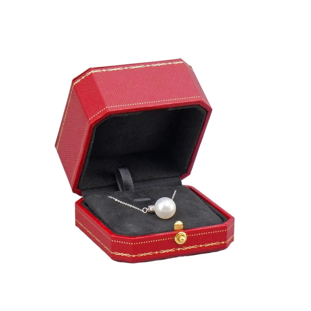 Customizable LOGO Vintage Octagonal Gold Text Storage Box Ring Earnail Bracelet  Jewelry Packaging Case Collection Storage Box