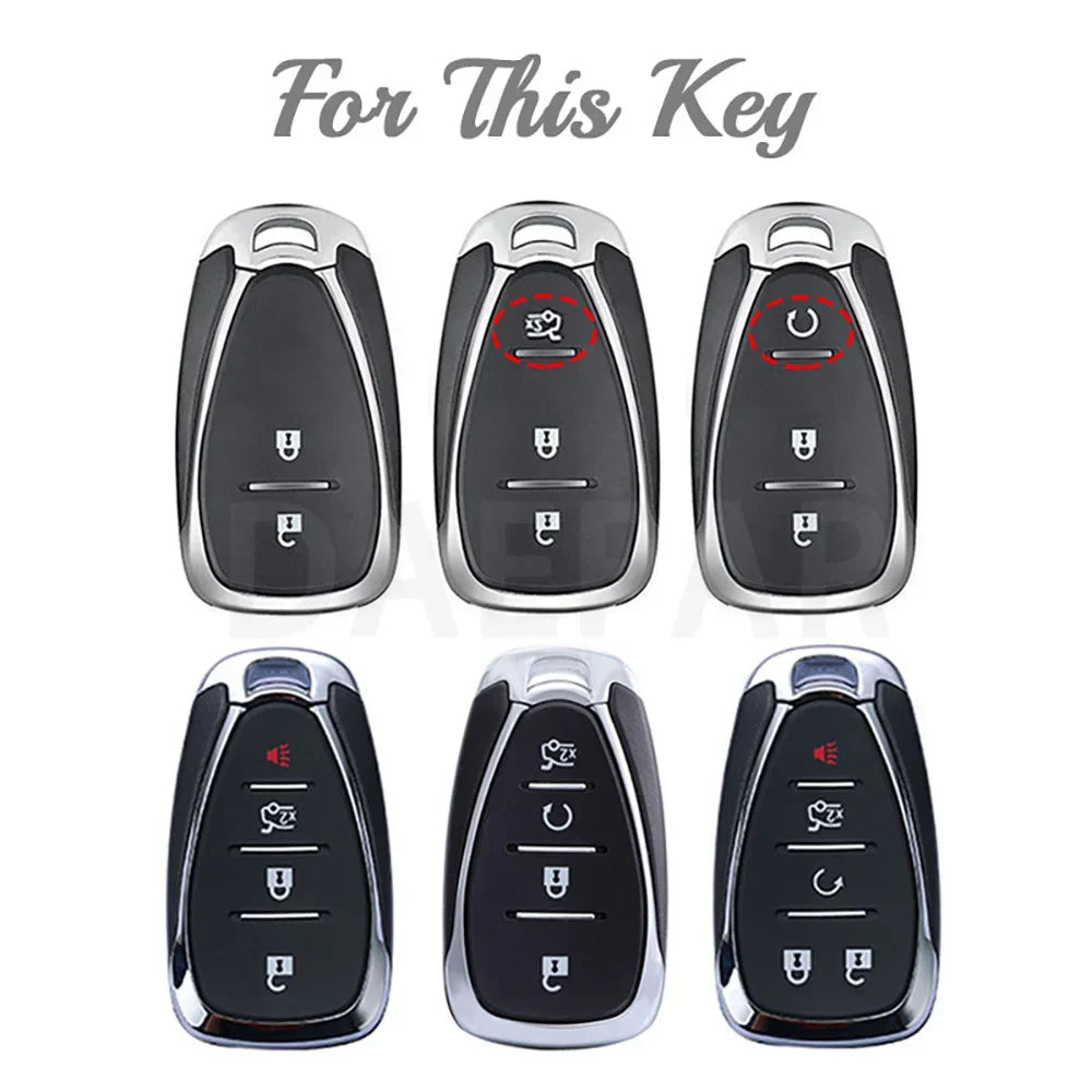 2/3/4/5 Buttons Transparent Smart Remote Key Shell Case For Chevrolet Chevy Camaro Cruze Malibu 2016 2017 2018 2019 2020
