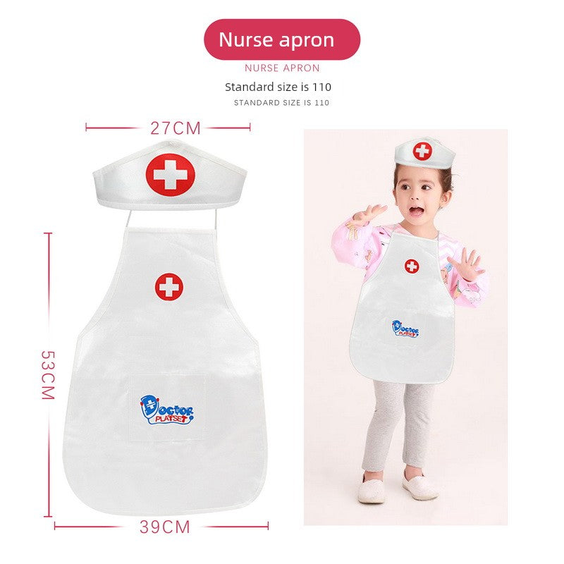 Artificial Stethoscope Kids Doctor Nurse Teaching Aids Suit Boys and Girls Play House Injection Medical and Dental Clinic