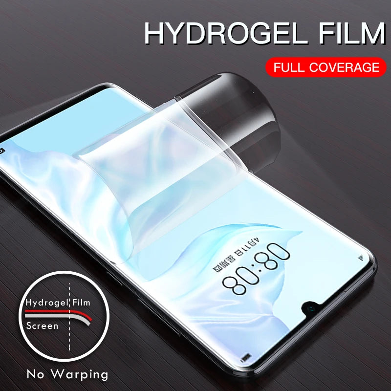 5Pcs Hydrogel Film For Honor P30 P40Pro 30 50 60 70 90 V40 7T 30Pro 40 Nova7 8 3D 70 90Lite Play 40S 40C 5G 50 Screen Protector 