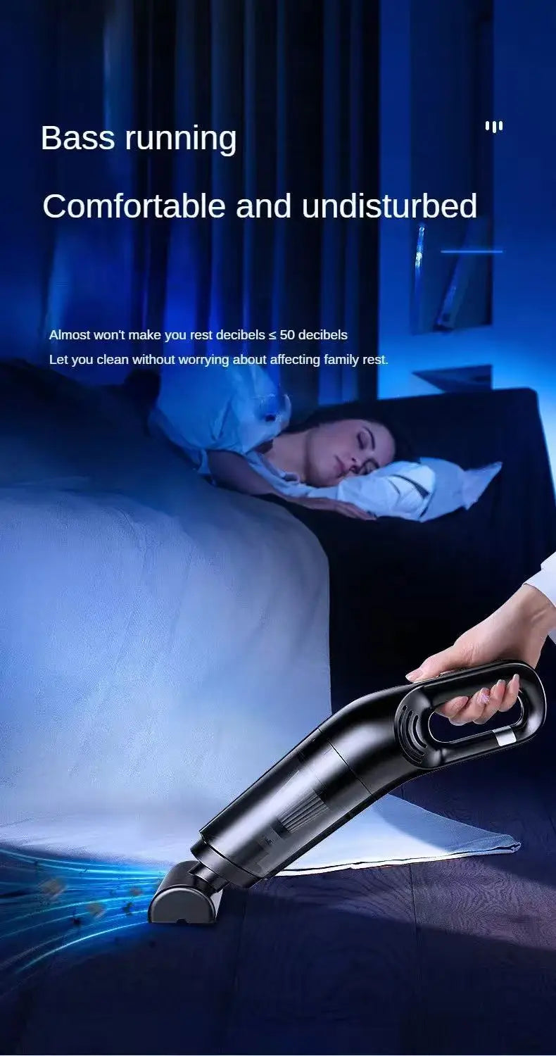 High Suction Handheld Car Vacuum Cleaner Portable Dual Use Household Water Absorption Cleaning Tool for Auto Interior