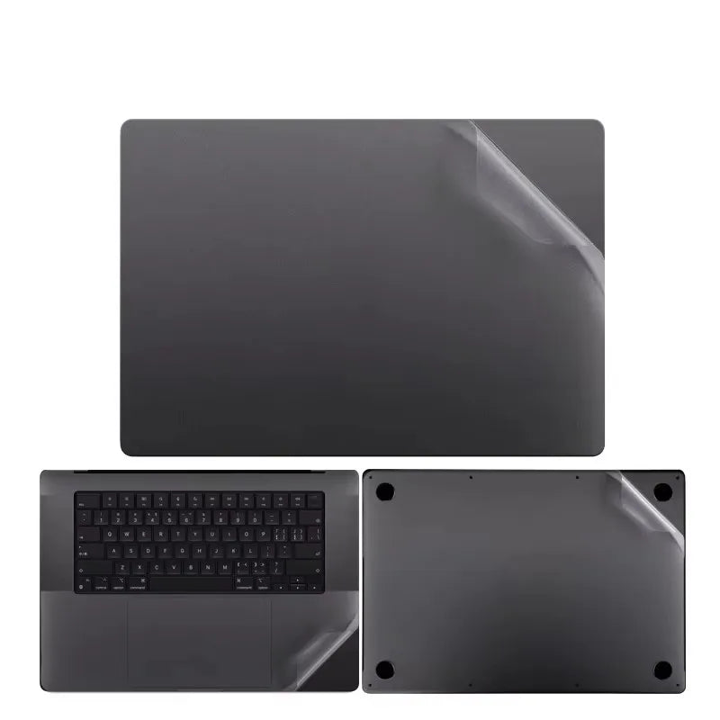 Full Body Matte Clear Sticker Decal for MacBook Pro 14" pro16 M4 M3 M2 M1 air 13.6 air 15 Touchpad + Palm Rest Skin Protective