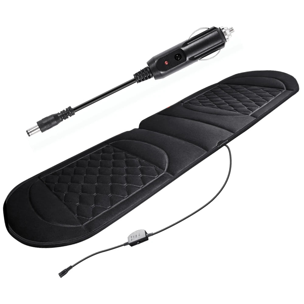 Car Seat Cover Rear Heater Seat Cushion 12V Rear Long Cushion Warm Winter Fast Heating Seat Protection Pad Mat Universal