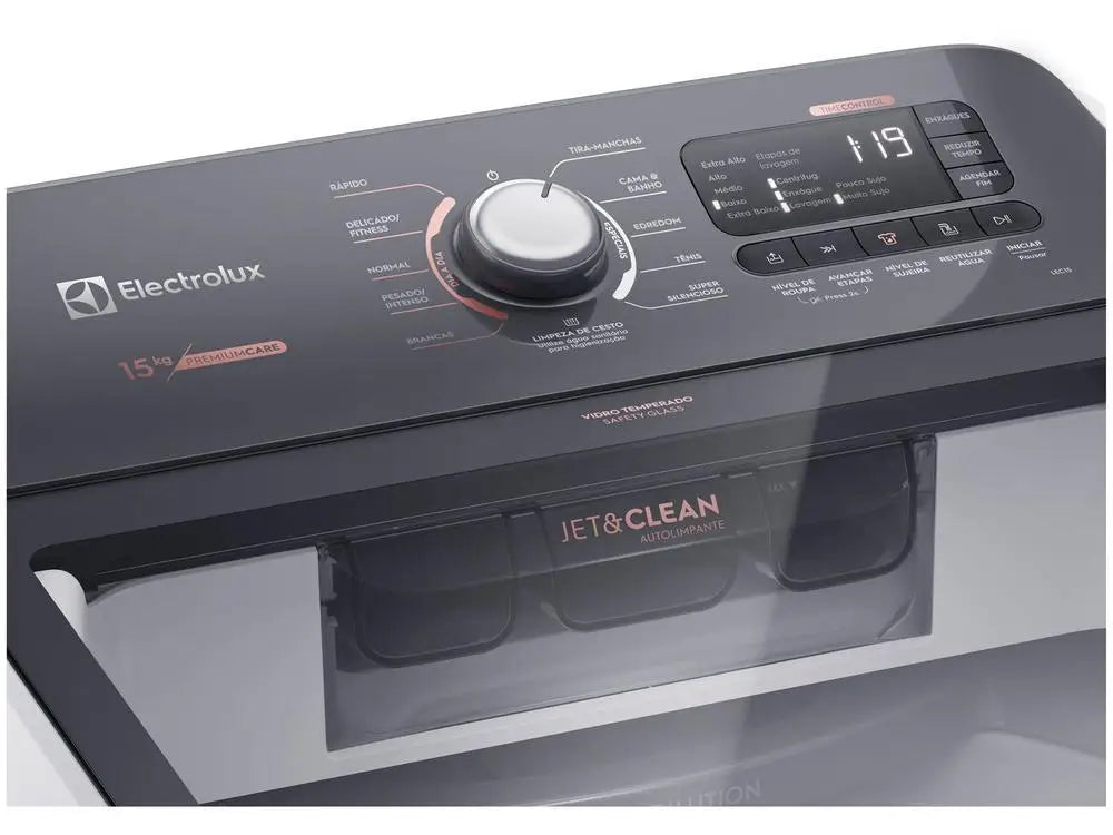 Electrolux 15kg Washing Machine Inox Basket 11 Premium White Washing Programs Care LEC15 - 220V