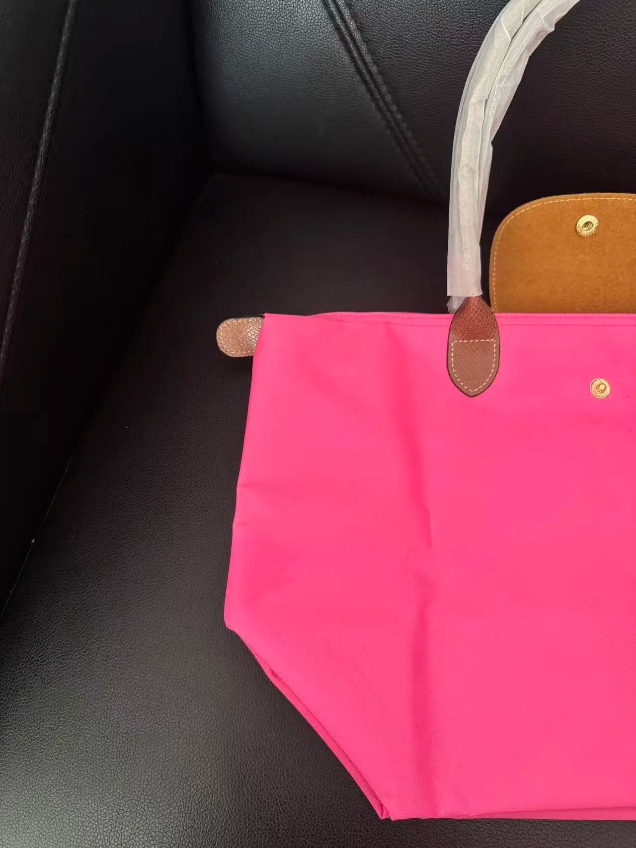 2026 femmes Y2K, sac à main en nylon écologique pliable, sac à bandoulière simple grande capacité Commuter bag