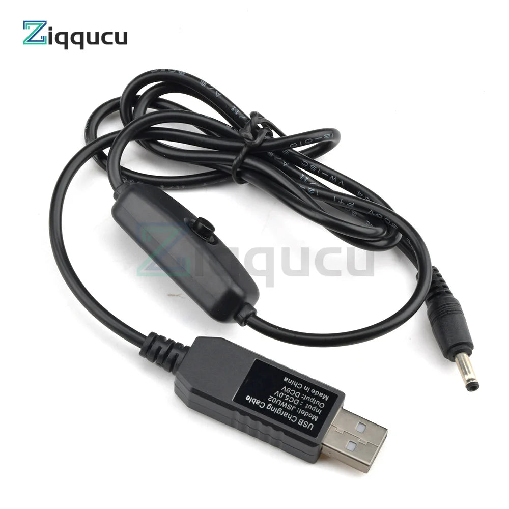 USB Power Boost Line DC 5V to DC 5V 9V 12V Step UP Module USB Converter Adapter Cable with Switch Plug Length 1m