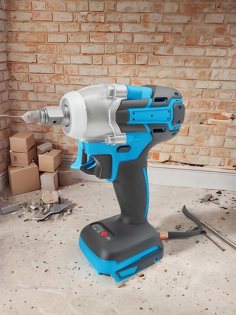 Wireless Impact Wrench Cordless Brushless Electric Power Tool High Torque Rechargeable Handheld Tool for Repair Construction