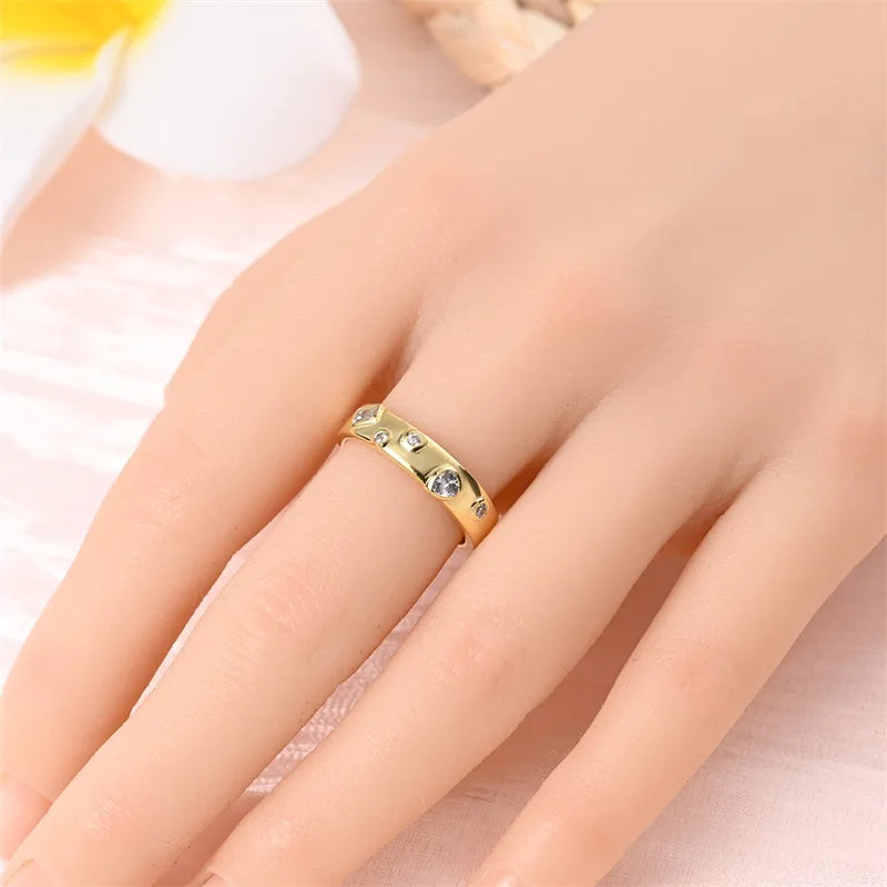 925 Silver Romantic Princess Pink Bow Rings For Women Fashion Star Moon Devil's Eye Ring Valentine's Day Wedding Jewelry Gifts