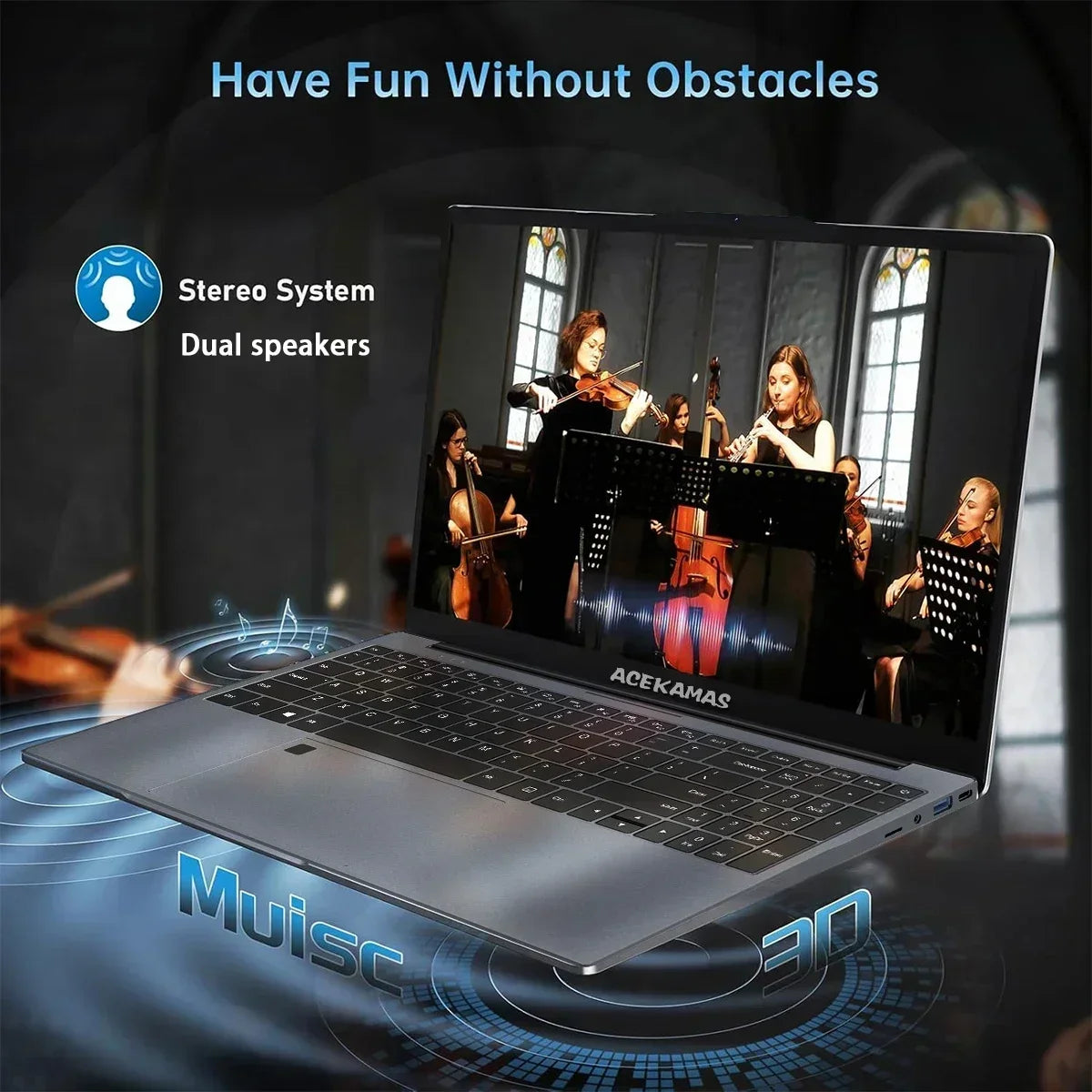 14.1" Ultra Slim Laptop Intel I9-10980HK Win11 Pro 16GB 2TB SSD FHD WiFi6 BT5.2 Gaming Office Student Portable Notebook