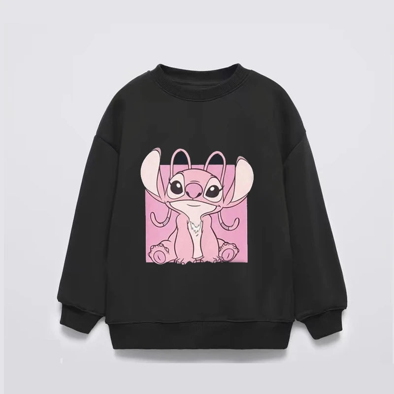 Kids Cartoon Fashion Costume Girls New Round Neck Tops Printed Long Sleeve Autumn Wear Toddler Boys Loose Thin Sweatshirts