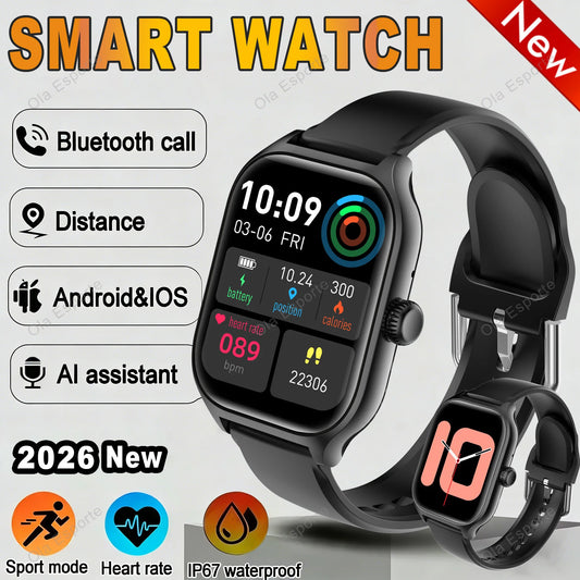 Smart Watch Bluetooth Calling Message Notification Multi-Sport Mode Heart Rate Blood Pressure Blood Oxygen Monitoring SmartWatch