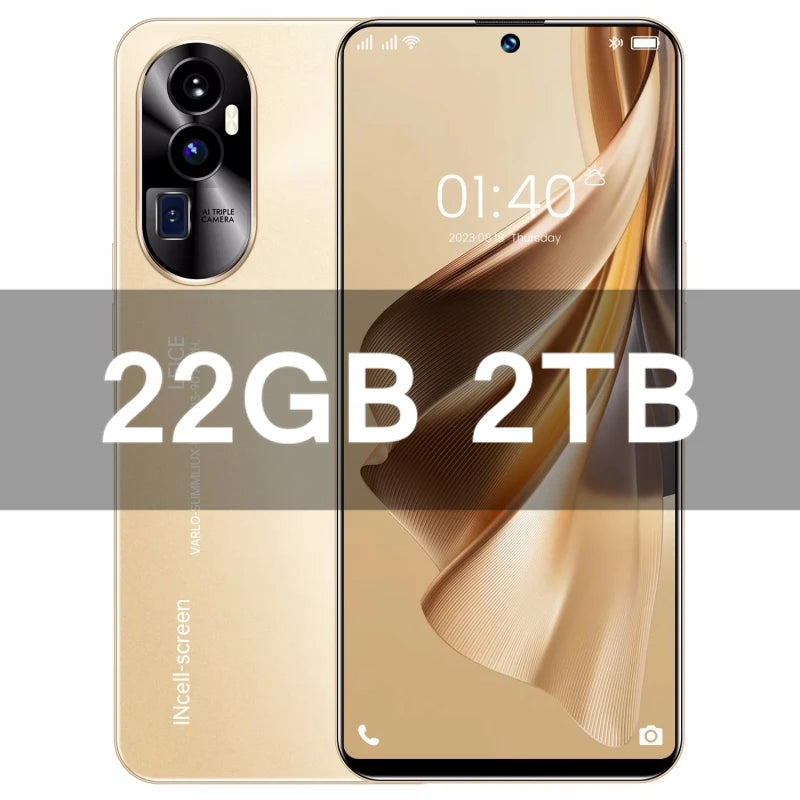2026 Original Reno 10 Pro Phones Celular SIM Phone Unlocking Mobile Smartphone Qualcomm 8 Gen 2 Dua 5G 7.3 Android 16GB+1T AC6