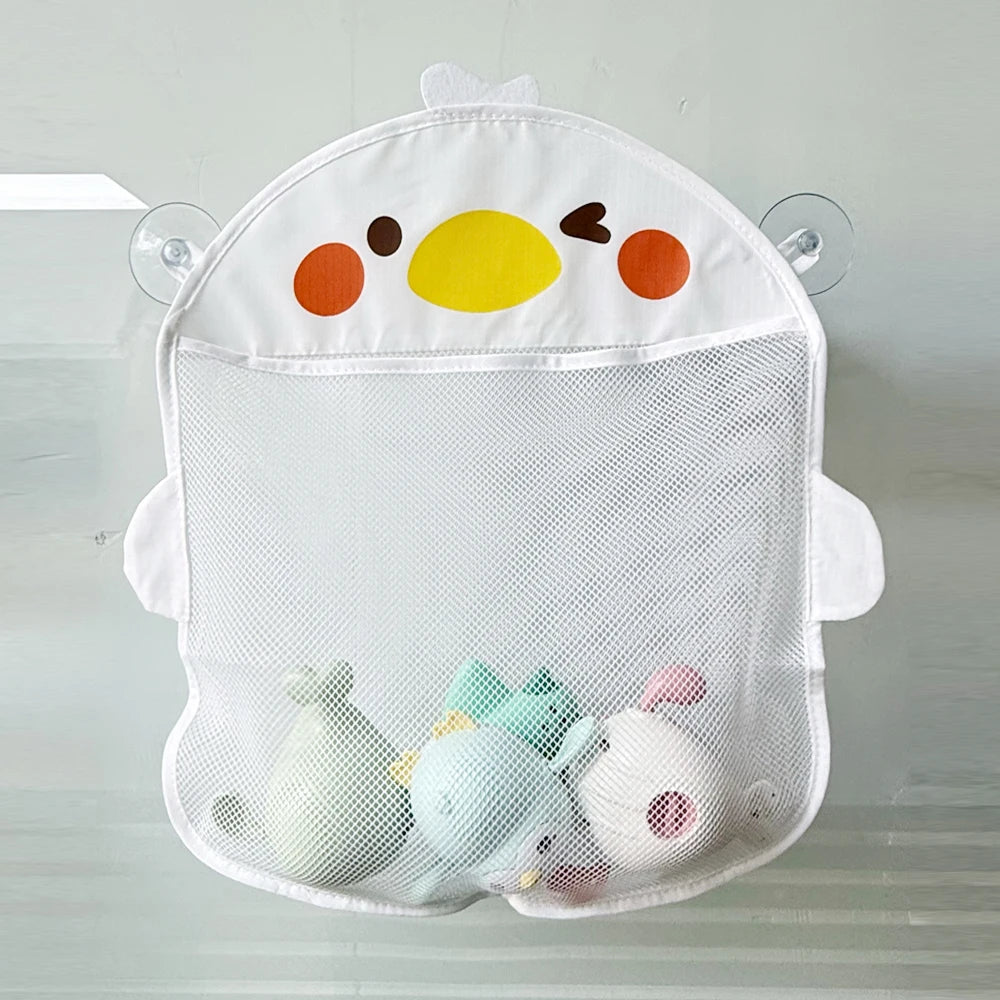 Baby Bath Toys Organizer Quick Dry Toddlers Mesh Net Bag for Bathroom Toy Storage Cartoon Shape Sand Beach Toys Storage Holder