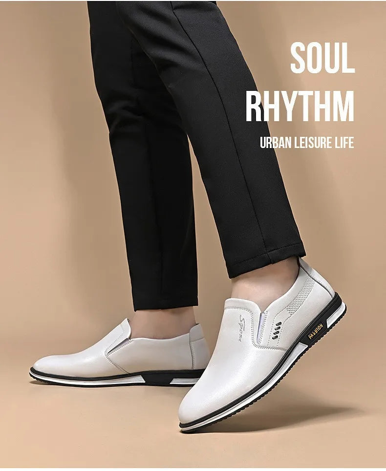 Luxury Men's Leather Shoes Comfortable Loafers Slip on Male Moccasins Non Slip Driving Shoes High Quality Men Shoes Plus Size