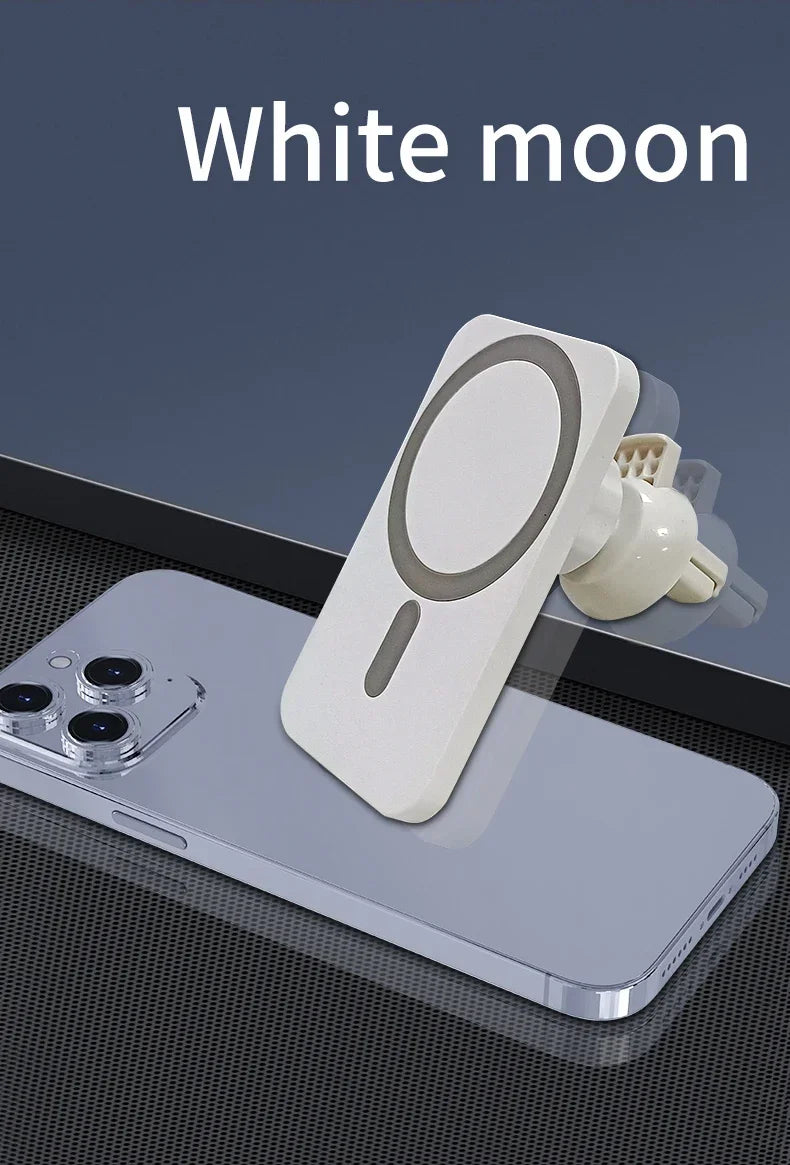 30W Magnetic Car Wireless Charger For iPhone 16 15 14 13 12 Pro Max Mini Car Phone Holder Stand Mount Fast Charging Station