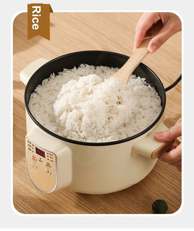 2.5L Home Multifunctional Electric Saute Pot Smart Non-stick With Steamer Rice Cooker Large Capacity Electric Hot Pot 220V