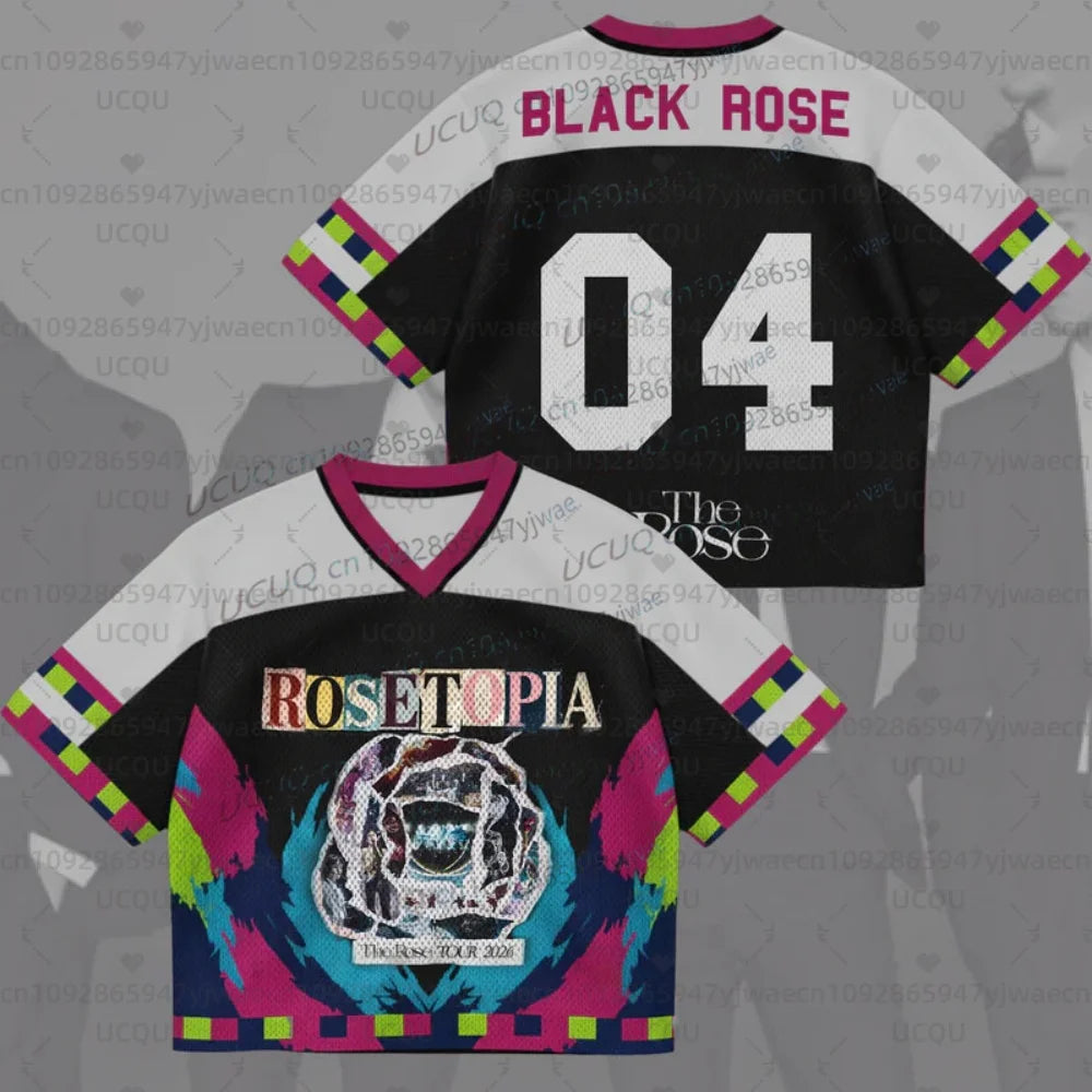 Summer Rosetopia The Rose 2026 Word Jersey Gifts Fans Men's Women's Concert Outfit Fans Gift Short Sleeve Casual T-shirt Tops