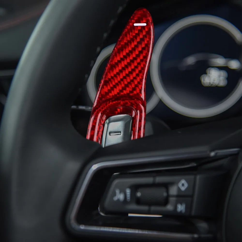 Car Steering Wheel Shift Paddles Shifter Carbon Fiber Gear Plate For Porsche Taycan Panamera Macan 911 992 Interior Trim