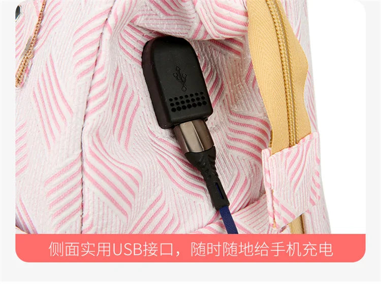 Baby Diaper Bag with Stroller Hooks Portable Baby Crib Diaper Changing Pad Baby Carrier Bag for Activity Mom Backpack 30*20*40cm