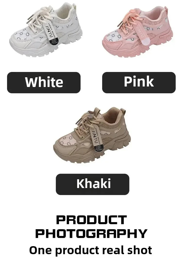 Children's Casual Shoes 2023 Spring Style Net Breathable Non-slip Running Shoes For Boys And Girls Comfortable Outdoor Footwear