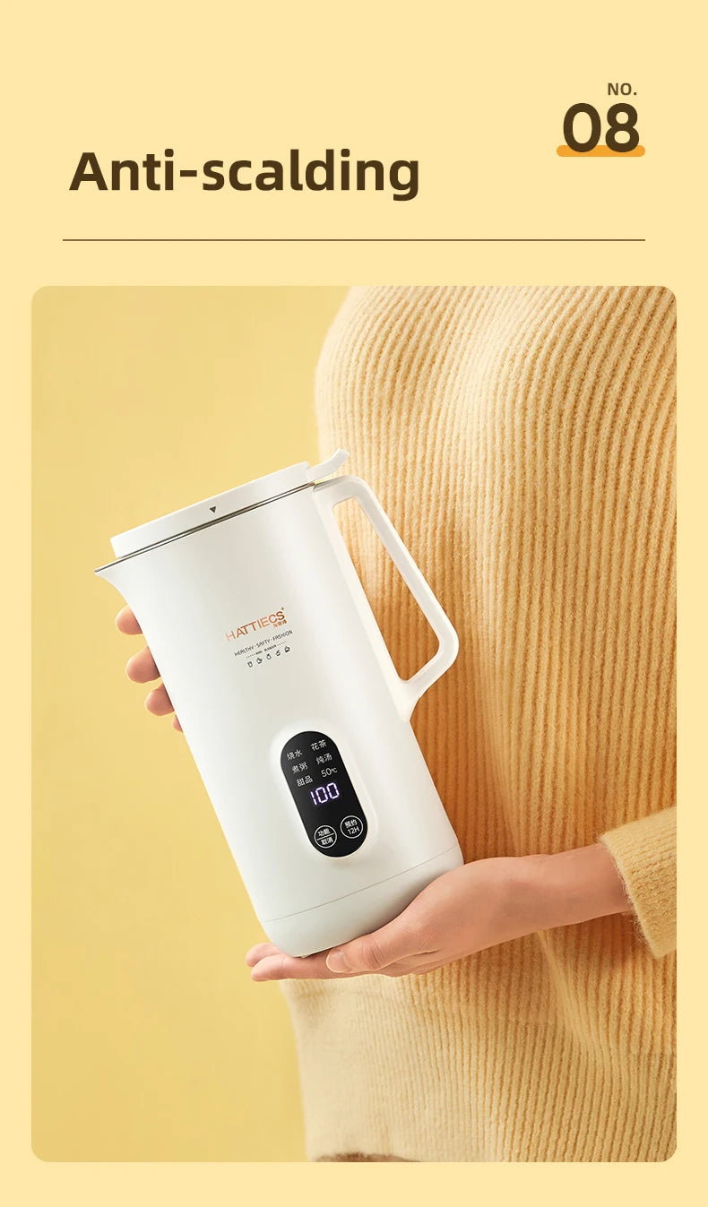 800ml Portable Electric Kettle Multifunctional Health Pot Thermo Pot Smart Teapot Travel Boiled Water Kettle Multi Cookers 220V