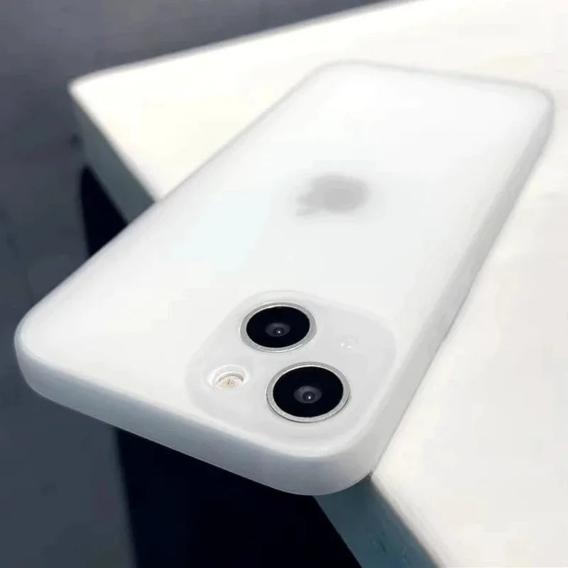 Soft Utrathin Matte Phone Case For iPhone 11 12 13 14 15 Pro Max X Xs Max XR 7 8 Plus Mini Transparent Bumper Cases Cover