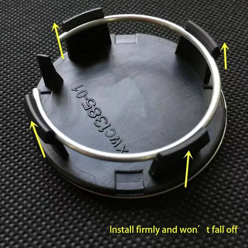 4pcs 56mm Applicable to Tesla original wheel hub cover Model3 Model Y Model S X wheel hub tire center cover logo