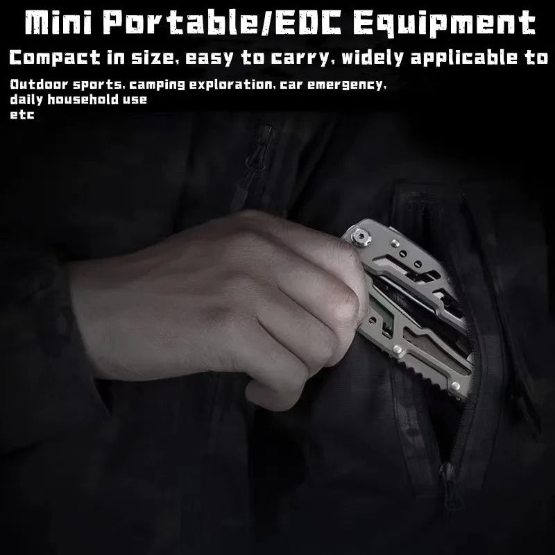 Outdoor Multitool Camping Portable Stainless Steel Edc Folding Multifunction Tools Emergency survival Knife Pliers