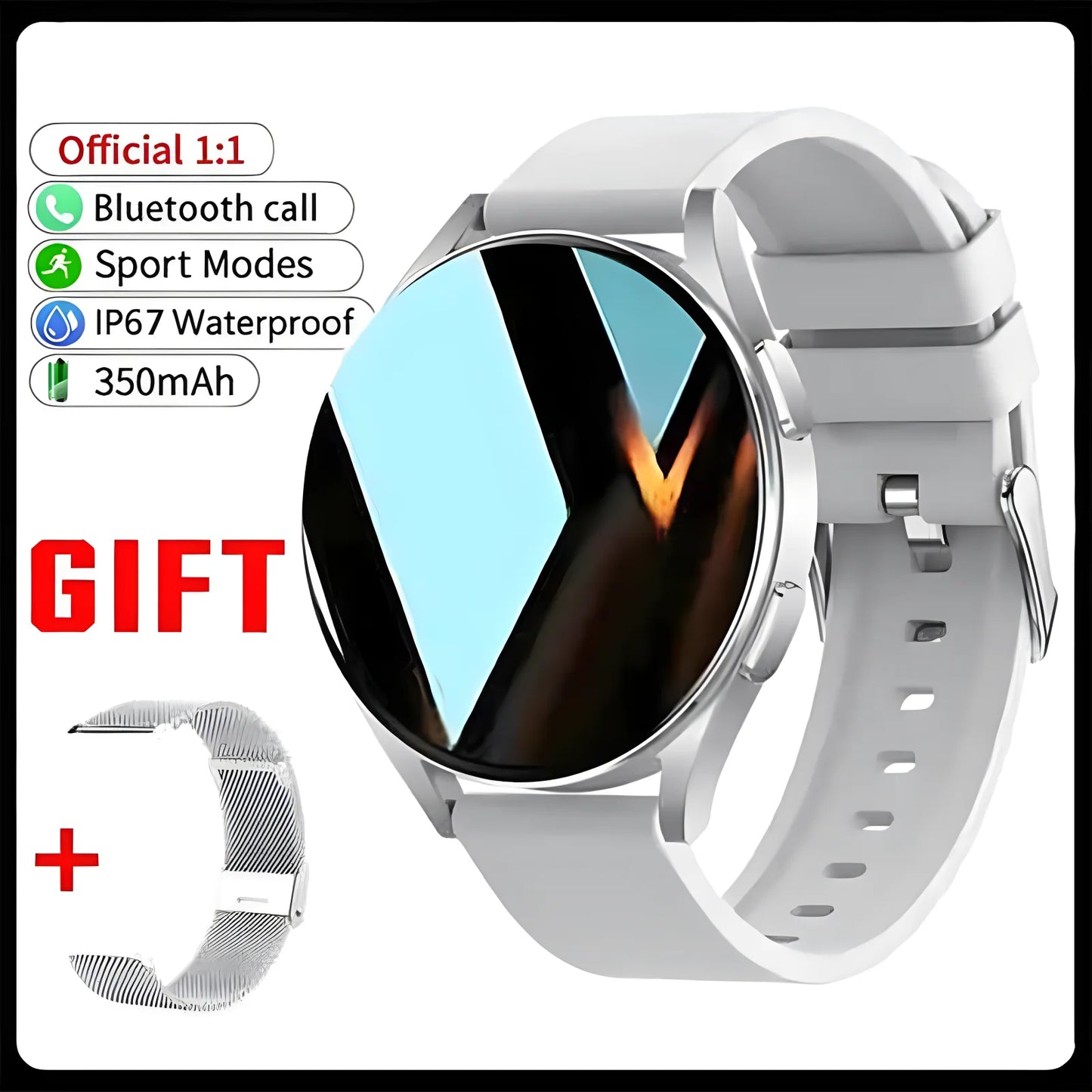 Bluetooth Call Smart Watch Pro 1.39-Inch Custom Dials Music Sports Men Women Watch 6 Health Monitor Smartwatch For Android IOS