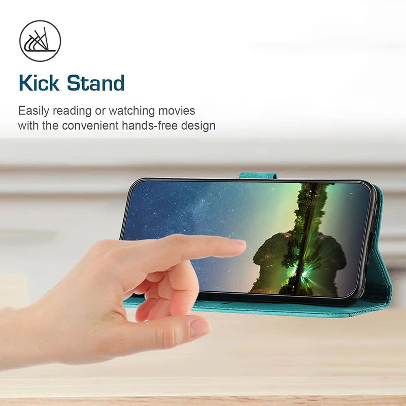 Stand Flip Wallet Case for Xiaomi Redmi 14C 13C 13R 12C 12 13 4G 5G 10 2022 11a 10C 10A 9C 9A 8A 7 8 6A Leather Protect Cover