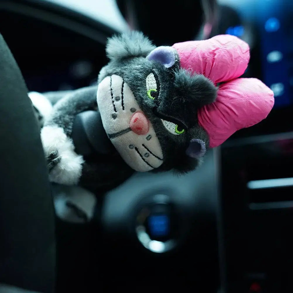 Cute Cat Plush Doll Creative Gift Car Windshield Wiper Decorations Home Decoration Universal Auto Accessories
