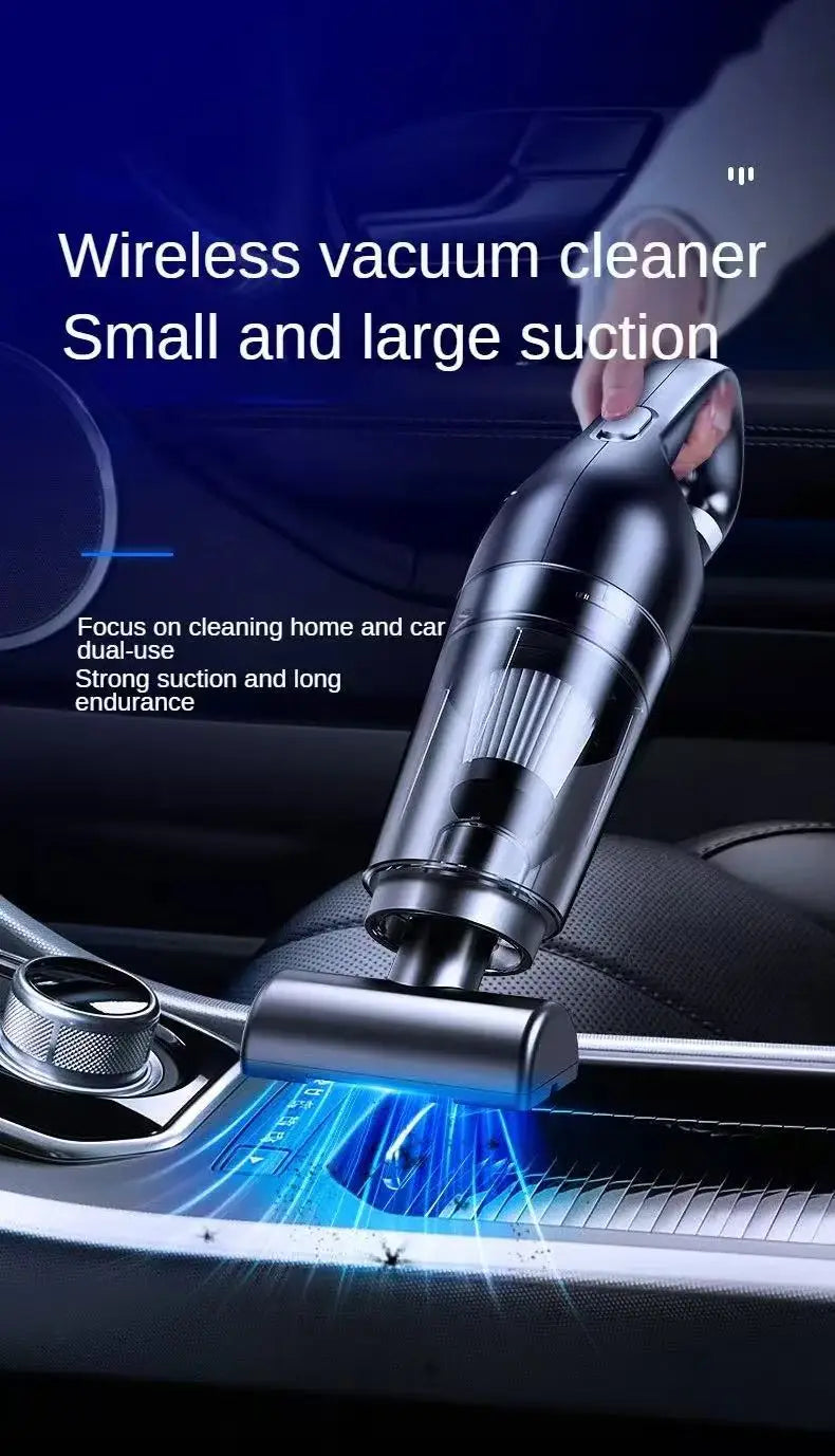 High Suction Handheld Car Vacuum Cleaner Portable Dual Use Household Water Absorption Cleaning Tool for Auto Interior