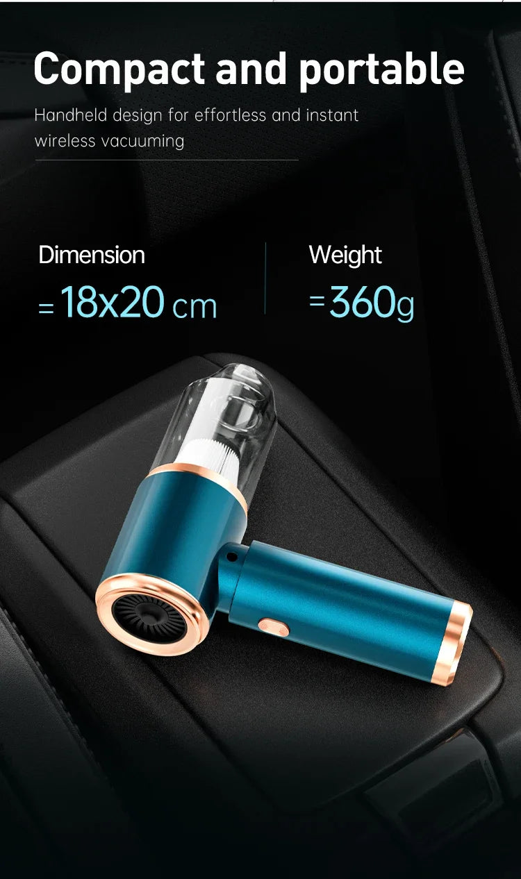 SZUK New Car Vacuum Cleaner 165000Pa Wireless Vacuum Cleaner Powerful Suction Handheld Portable Mini Vacuum Cleaner for Car