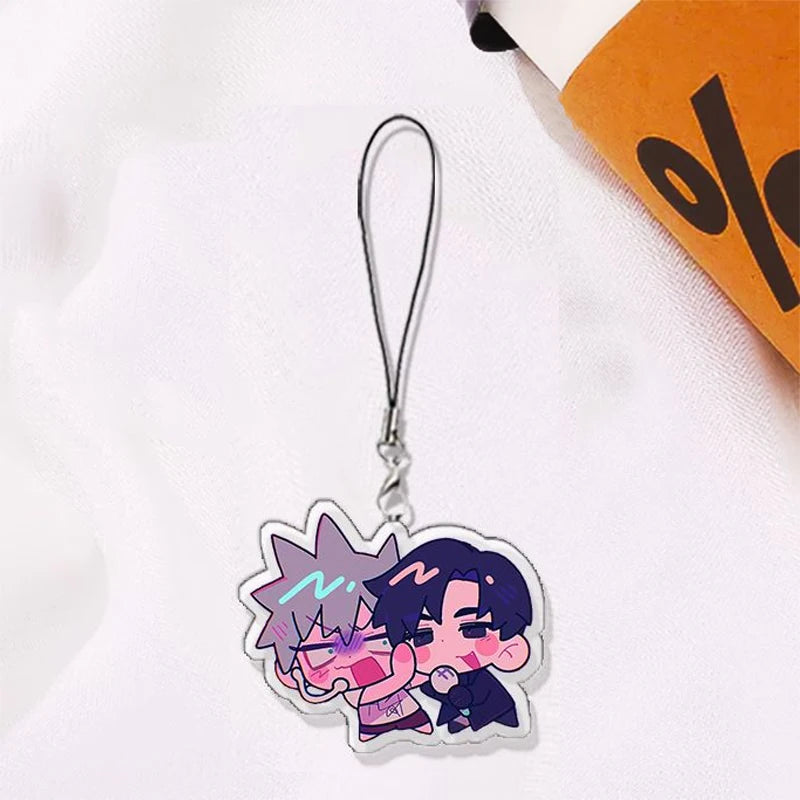 Anime ALIEN STAGE IVAN TILL Cosplay Keychain Unisex Acrylic Kawaii Keyring Key Chain Phone Chain Bag Pendant Accessories Prop